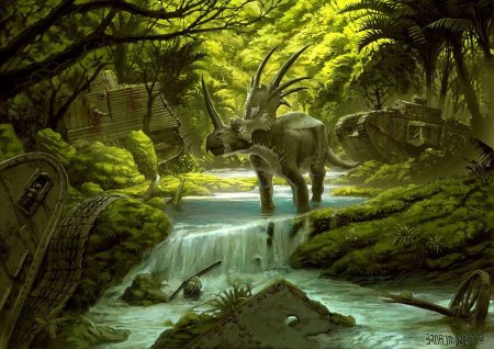 Трицератопс динозавры мелового периода