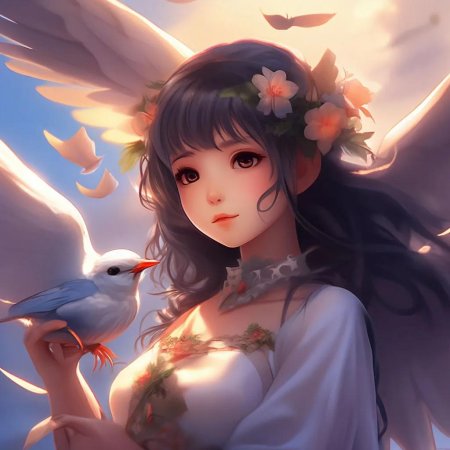 Девушка птица