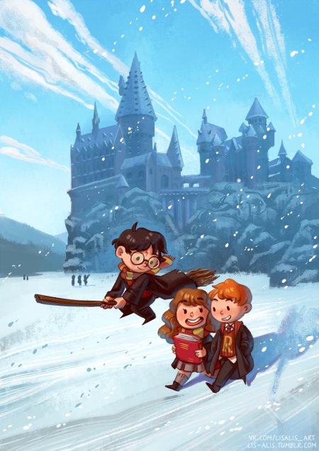 Гарри поттер хогсмид зима