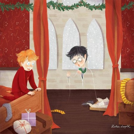 Гарри поттер рождество в хогвартсе арт