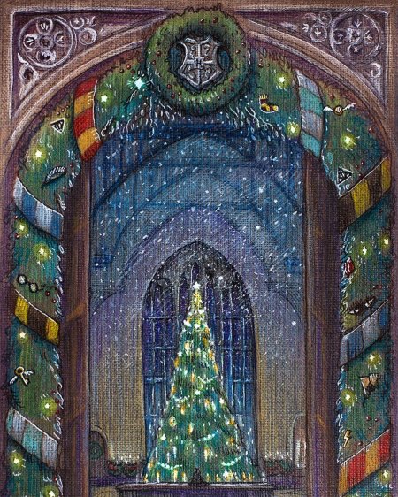 Гарри поттер хогвартс новый год