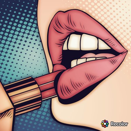 Губы поп арт