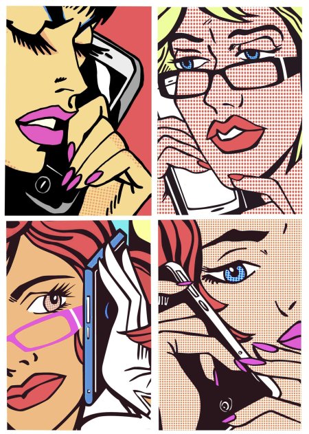 Иллюстрации в стиле комиксов