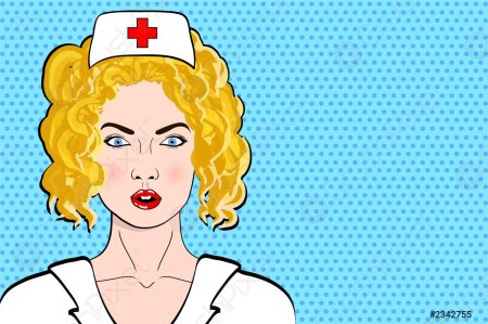 Медсестра поп арт