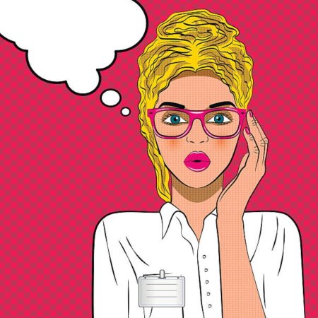 Поп арт девушка