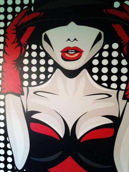 Девушка в стиле поп арт