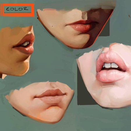 Губы референс реализм