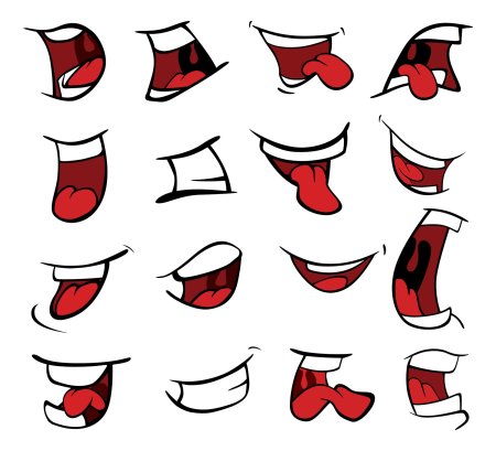 Мультяшный рот