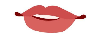 Губы мультяшные