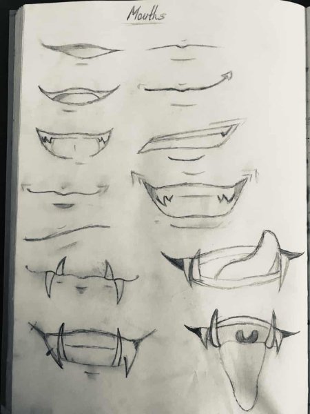 Аниме рот для срисовки
