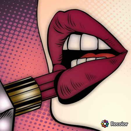 Губы поп арт