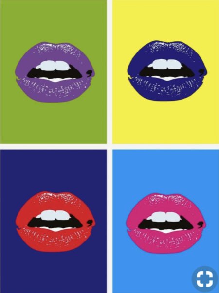 Энди уорхол картины губы