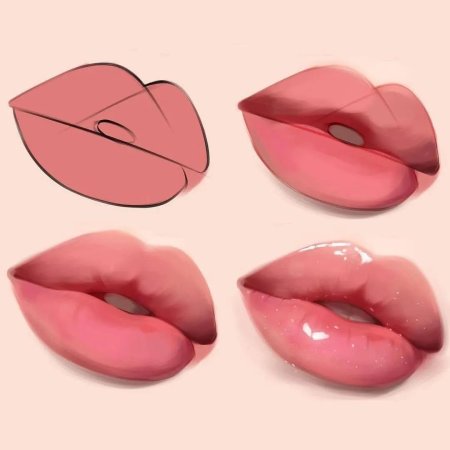 Губы рисунки