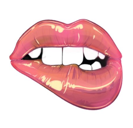 Губы стикер