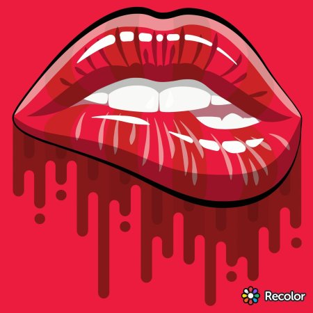 Dripping lips