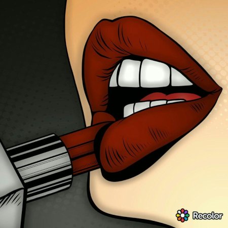 Губы поп арт