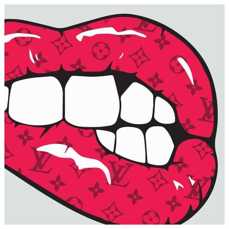 Губы поп арт