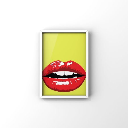 Губы поп арт