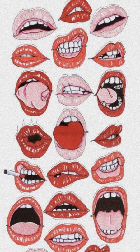 Губы рисунки