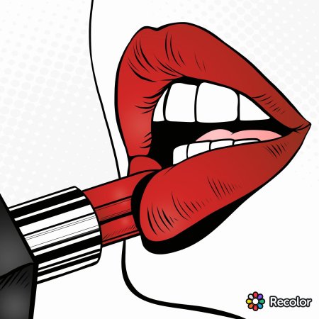 Губы поп арт