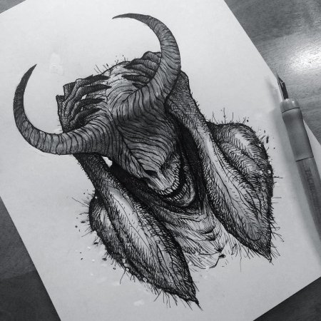 Демон эскиз