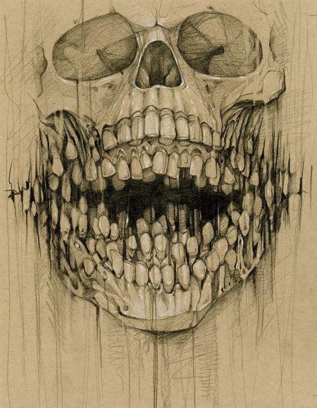 Эскиз череп
