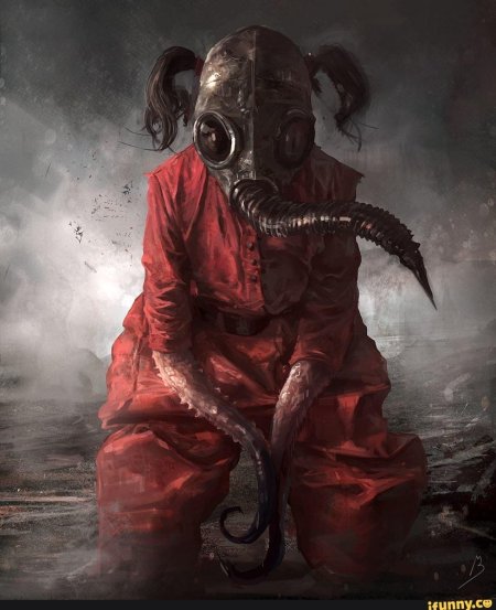 Красный противогаз