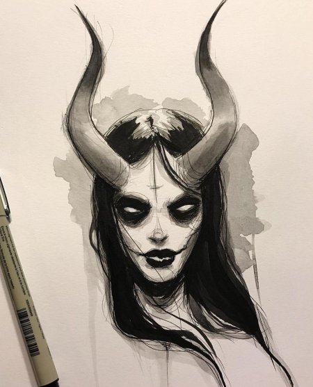 Эскиз демон