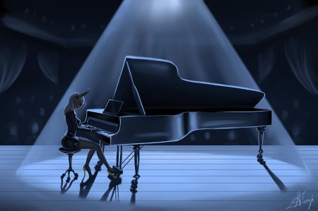 Рояль на сцене