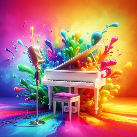 Colorful piano