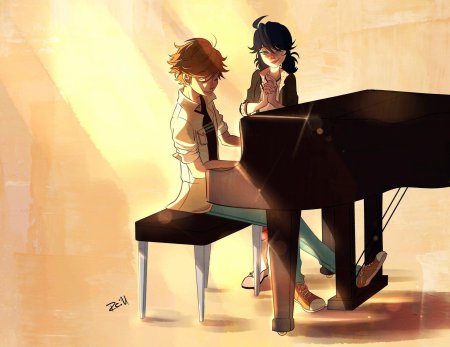 Аниме парень поет