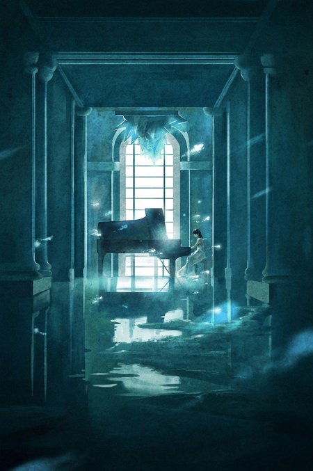 Пианино в лесу аниме