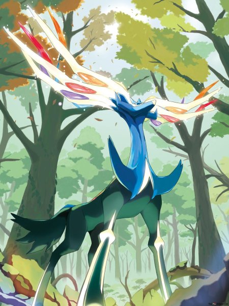 Покемон легендарный xerneas арт
