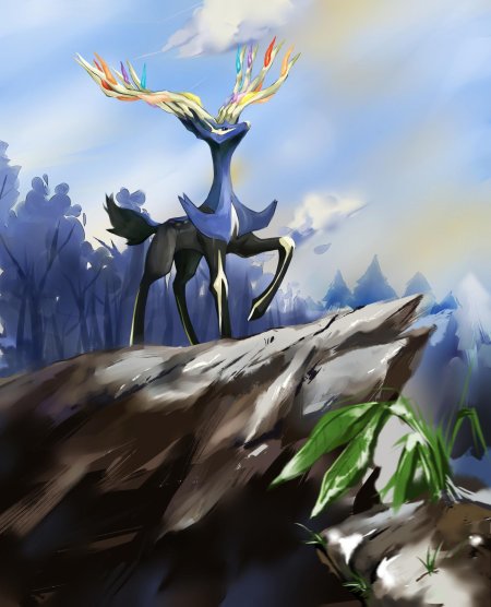 Покемон легендарный xerneas