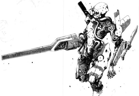 Рисунки киберпанк