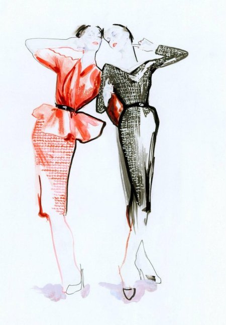 Наброски кристиана диора