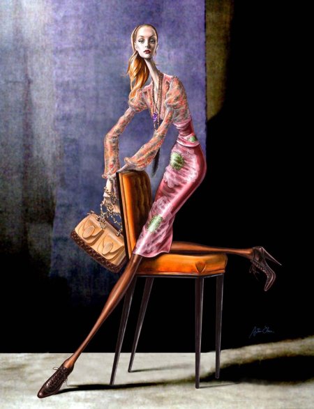 Фешн иллюстрация артуро елена