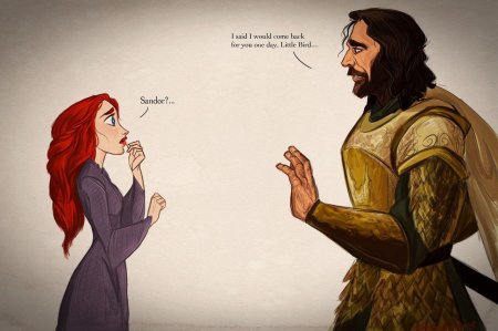 Сандор клиган и санса старк