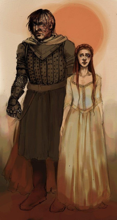 Сандор клиган/санса старк любовь