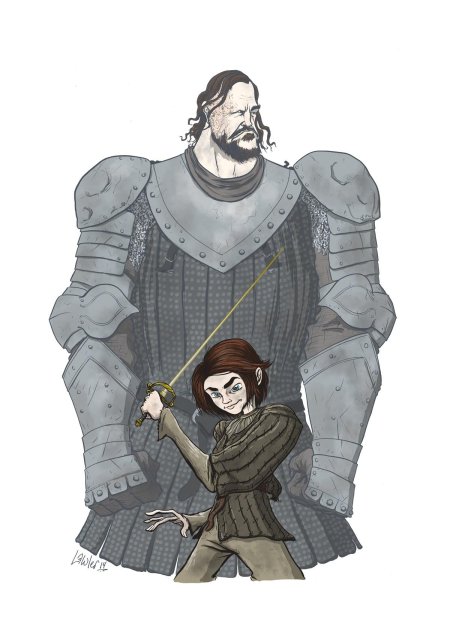 Сандор клиган и арья