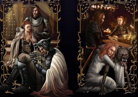 Сандор клиган и санса старк