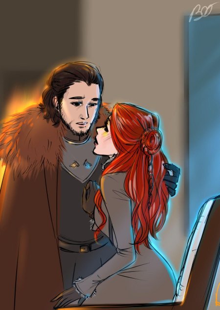 Джон сноу и санса старк