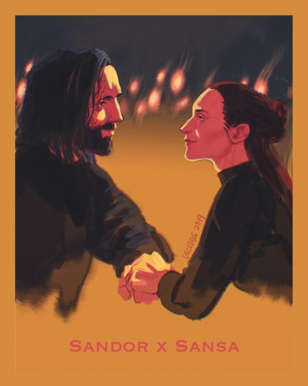 Санса старк и сандор клиган