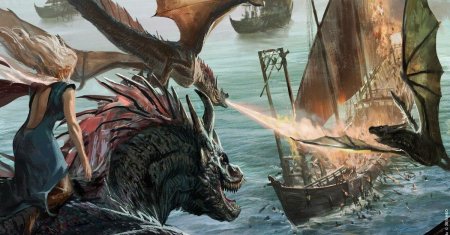 Дейенерис таргариен с драконами