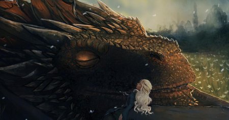 Дрогон игра престолов арт