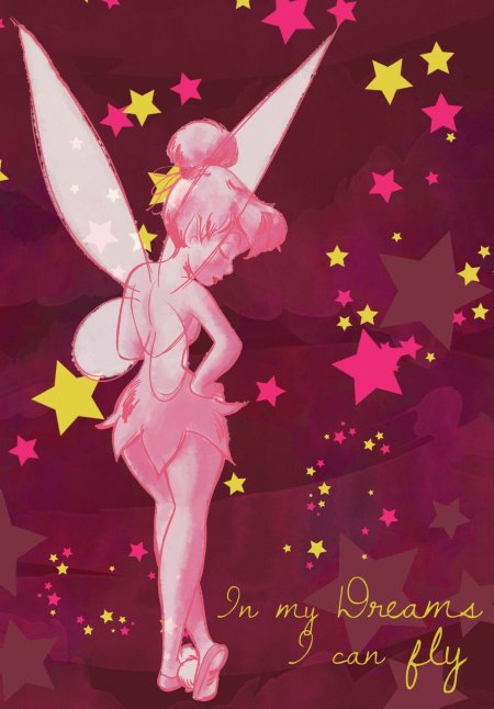 Фея тинкербелл силуэт