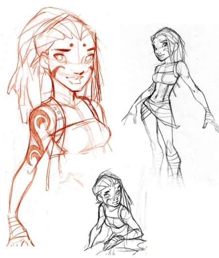 Скетчи персонажей