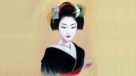 Японская живопись гейши