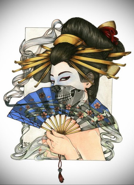 Тату гейша