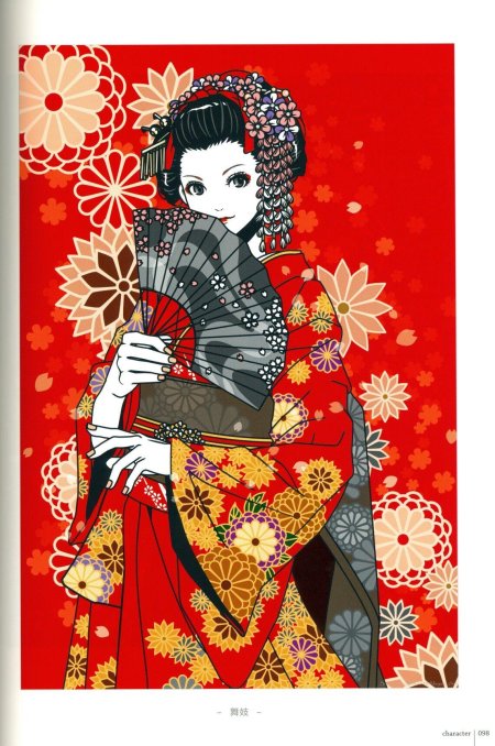 Японская живопись гейши geisha art гейша иллюстрация japanese